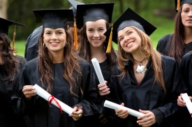 women girls graduation