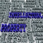intellectual property word cloud copyright trademark