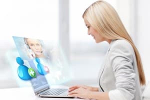 virtual assistant online help laptop headset