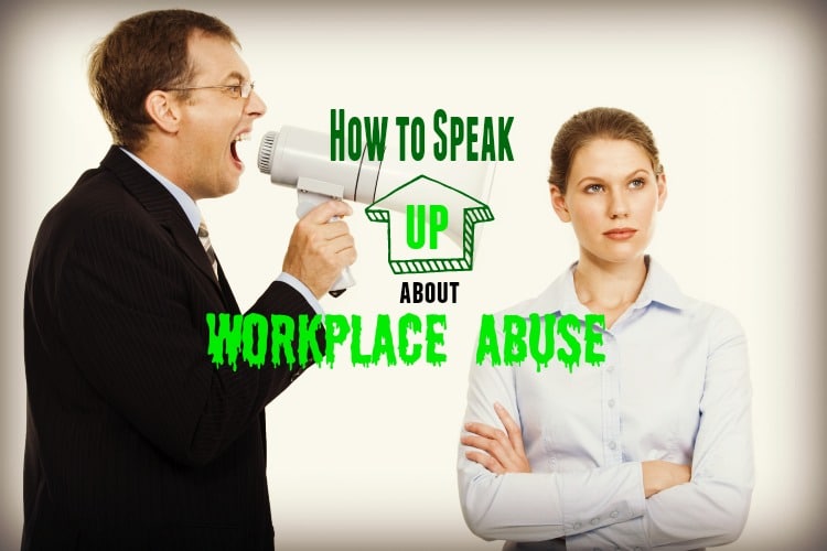 angry boss yelling megaphone workplace abuse