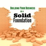 building business cement blocks wall broken bricks