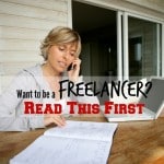 freelancer business woman work home outside