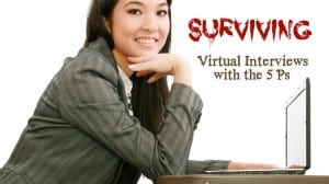 woman laptop business job virtual interview