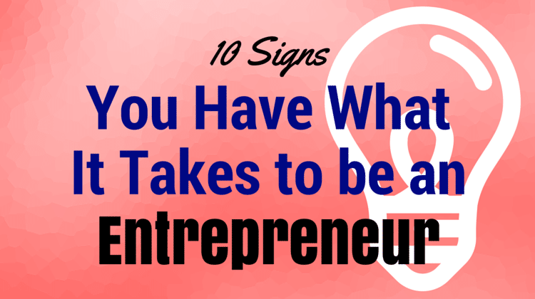 entrepreneur signs