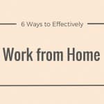 effectively work from home