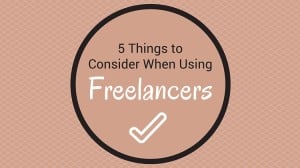 using freelancers