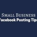 Small Business facebook posting