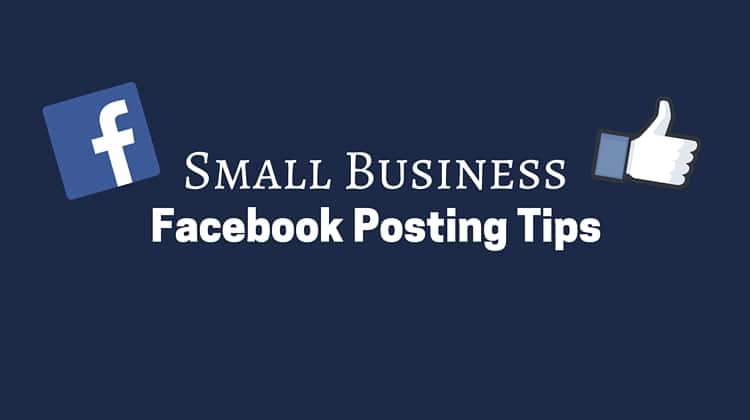 Small Business facebook posting