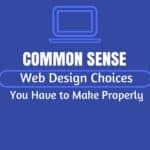 common sense web design