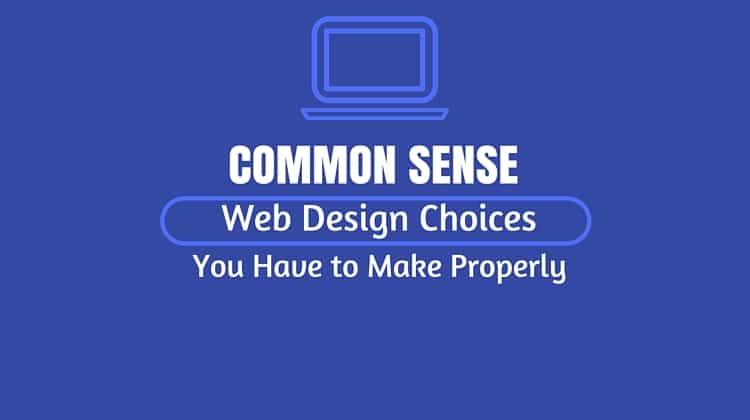 common sense web design