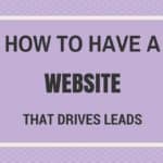 website drives leads