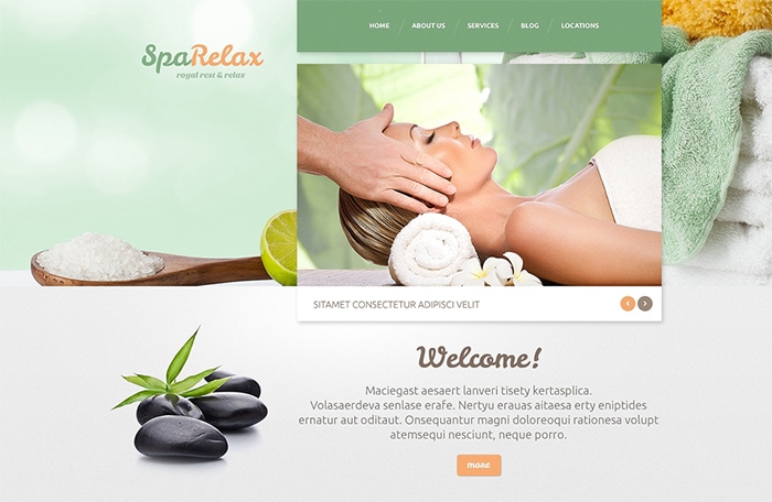 Spa salon WordPress Theme