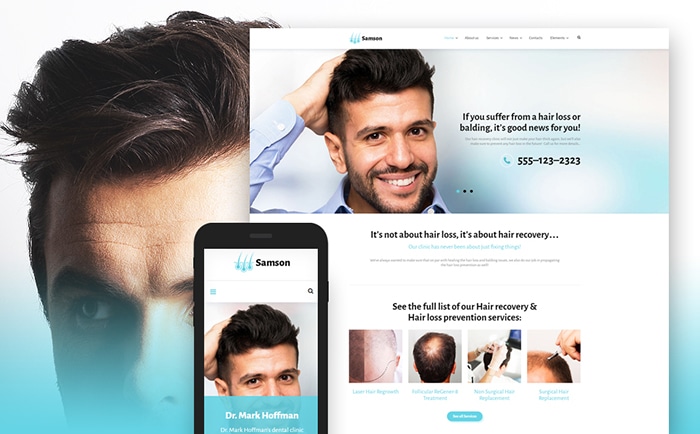 Samson - Hair Salon WordPress Theme