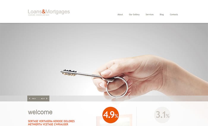 Mortgage Responsive WordPress Theme