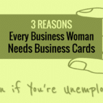 business woman business cards