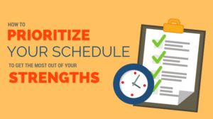 prioritize schedule strengths