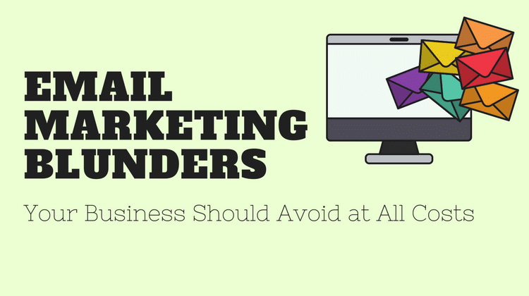 email marketing blunders