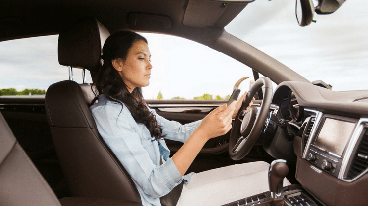 woman driving