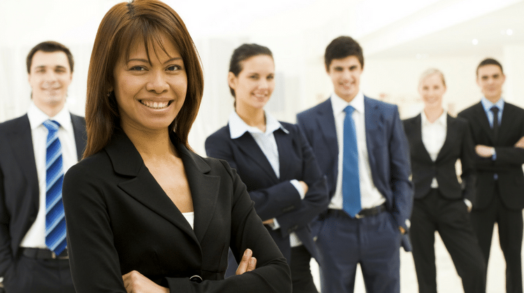 business woman management leader