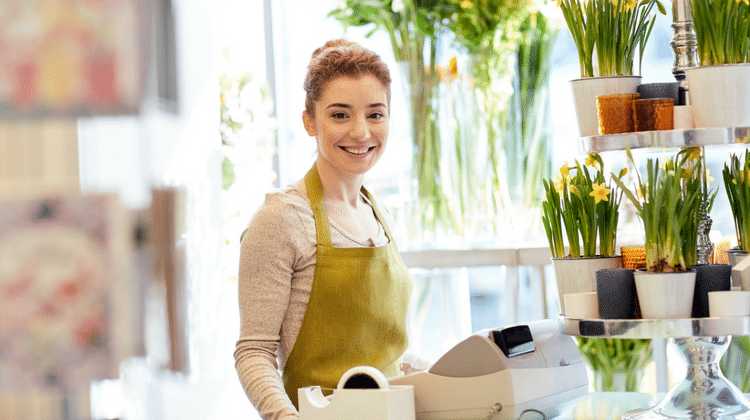 young woman business owner