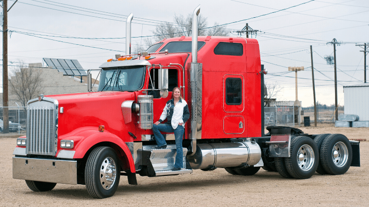 woman trucking business