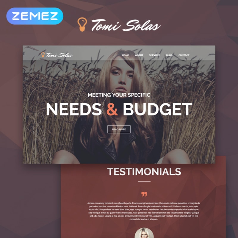 tomi solas wordpress theme