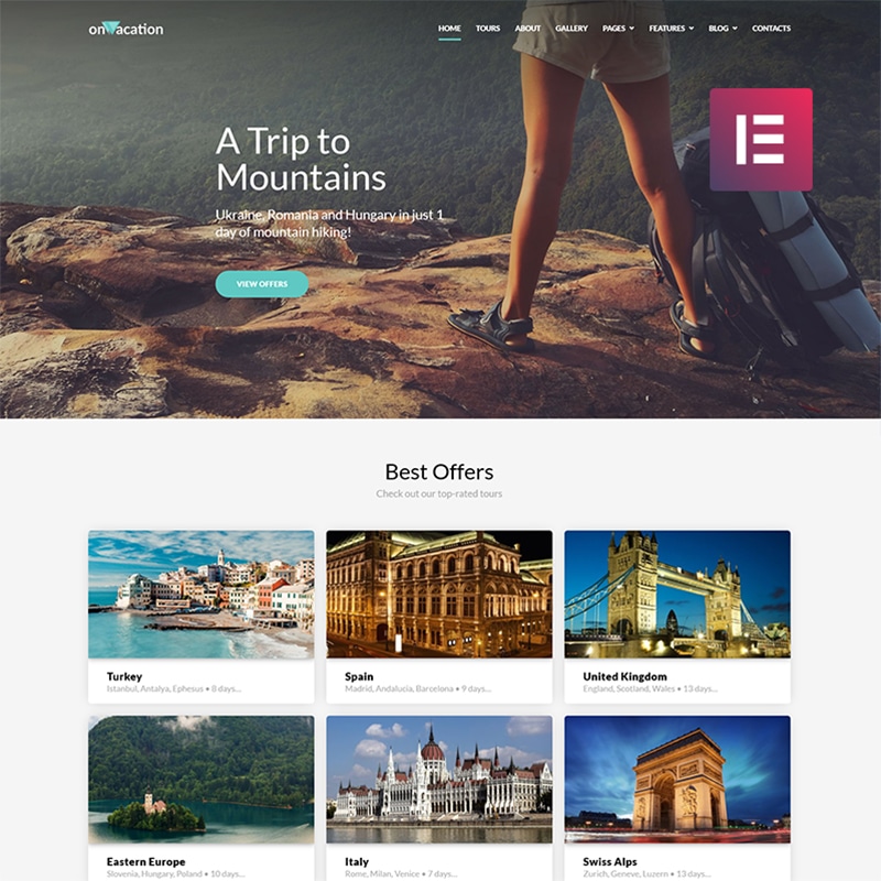 onvacation wordpress theme