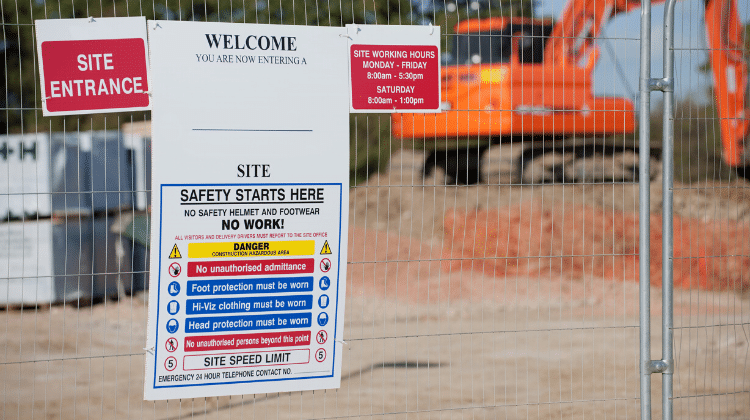 construction zone sign