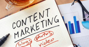 content marketing notepad