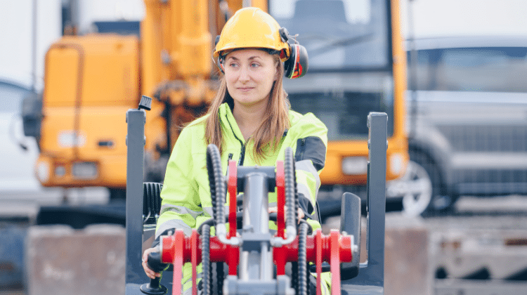 woman construction