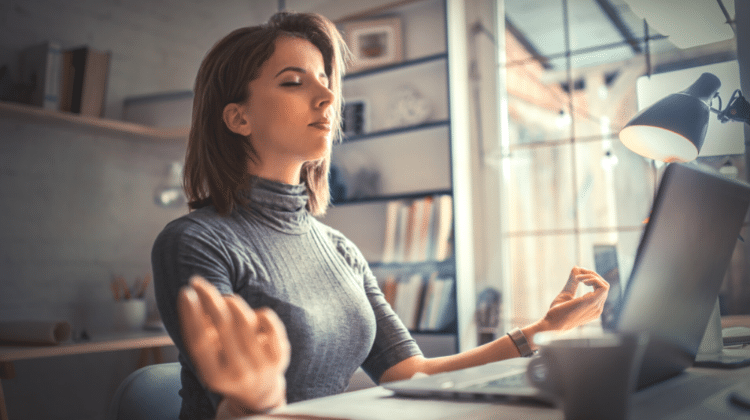 desk breathing exercise