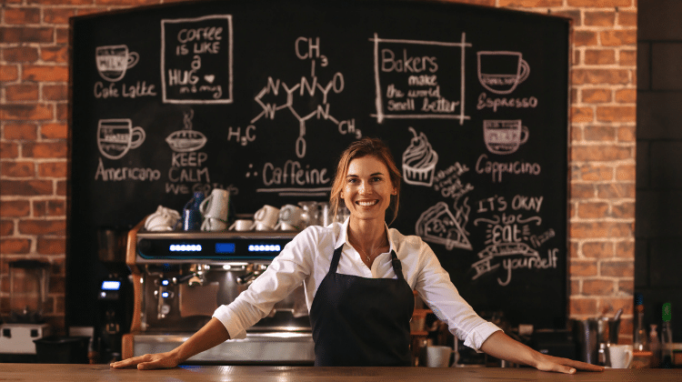 cafe woman business owner
