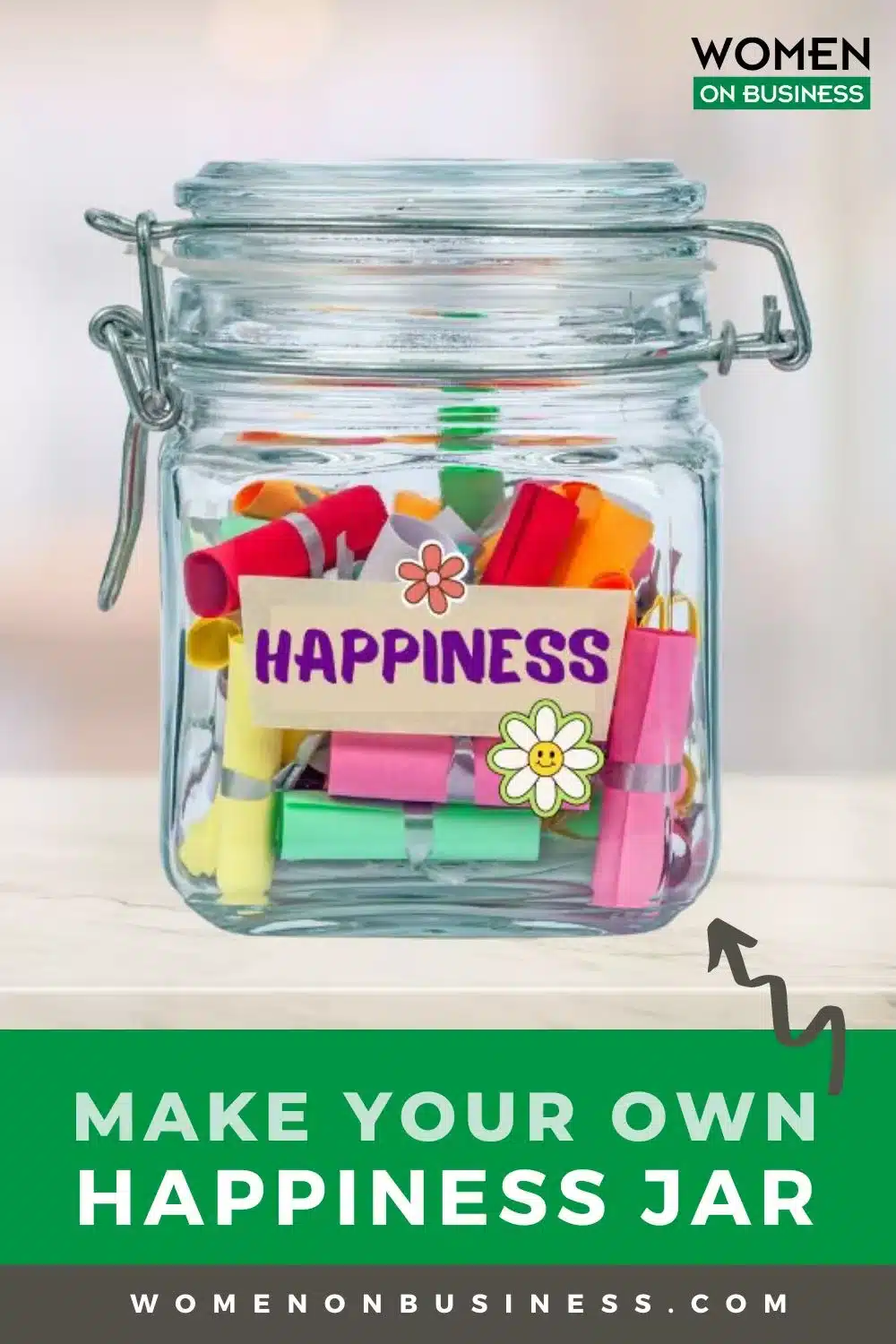 happiness jar pin