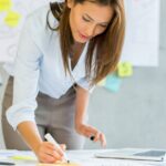 woman business planning