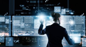 businesswoman tech