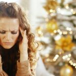 woman christmas stress
