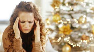 woman christmas stress