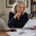 Professional woman reviewing retirement finances affected by the Social Security gender gap