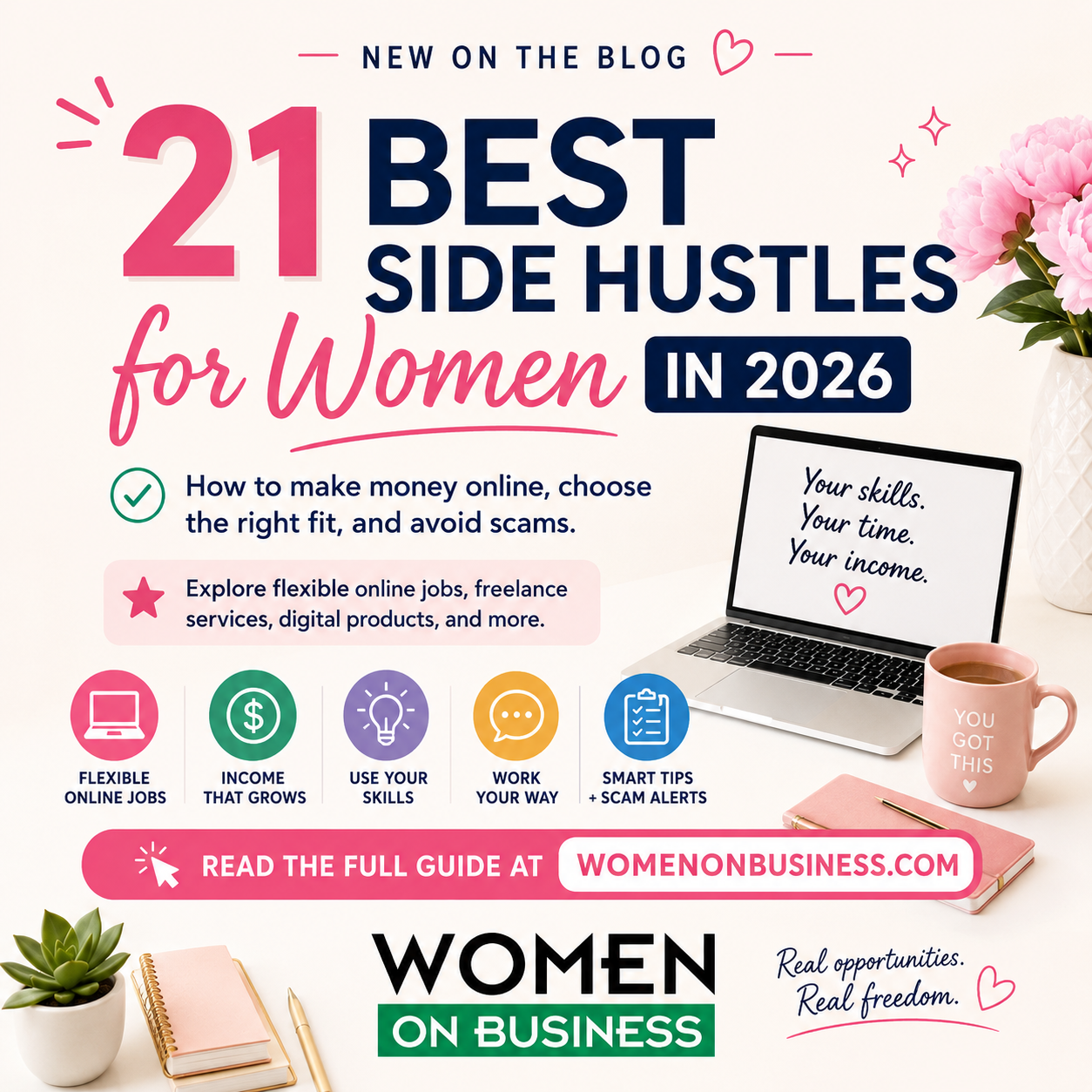 best side hustles for women in 2026 to make money online