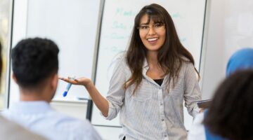 woman confident at work