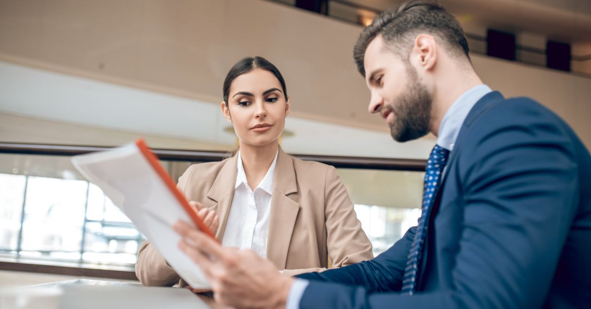 Woman discussing salary expectations during a professional job interview