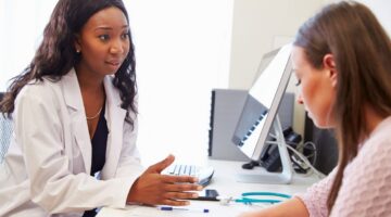 woman with female doctor